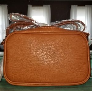 Brown leather purse